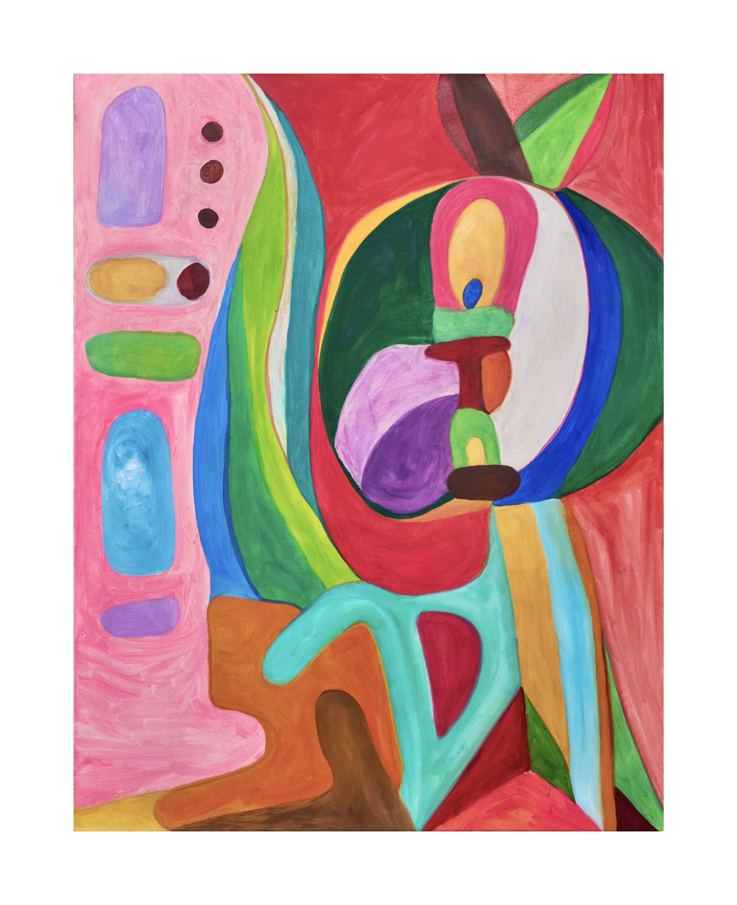 Magician, Oil on canvas, 46" x 36", 2023