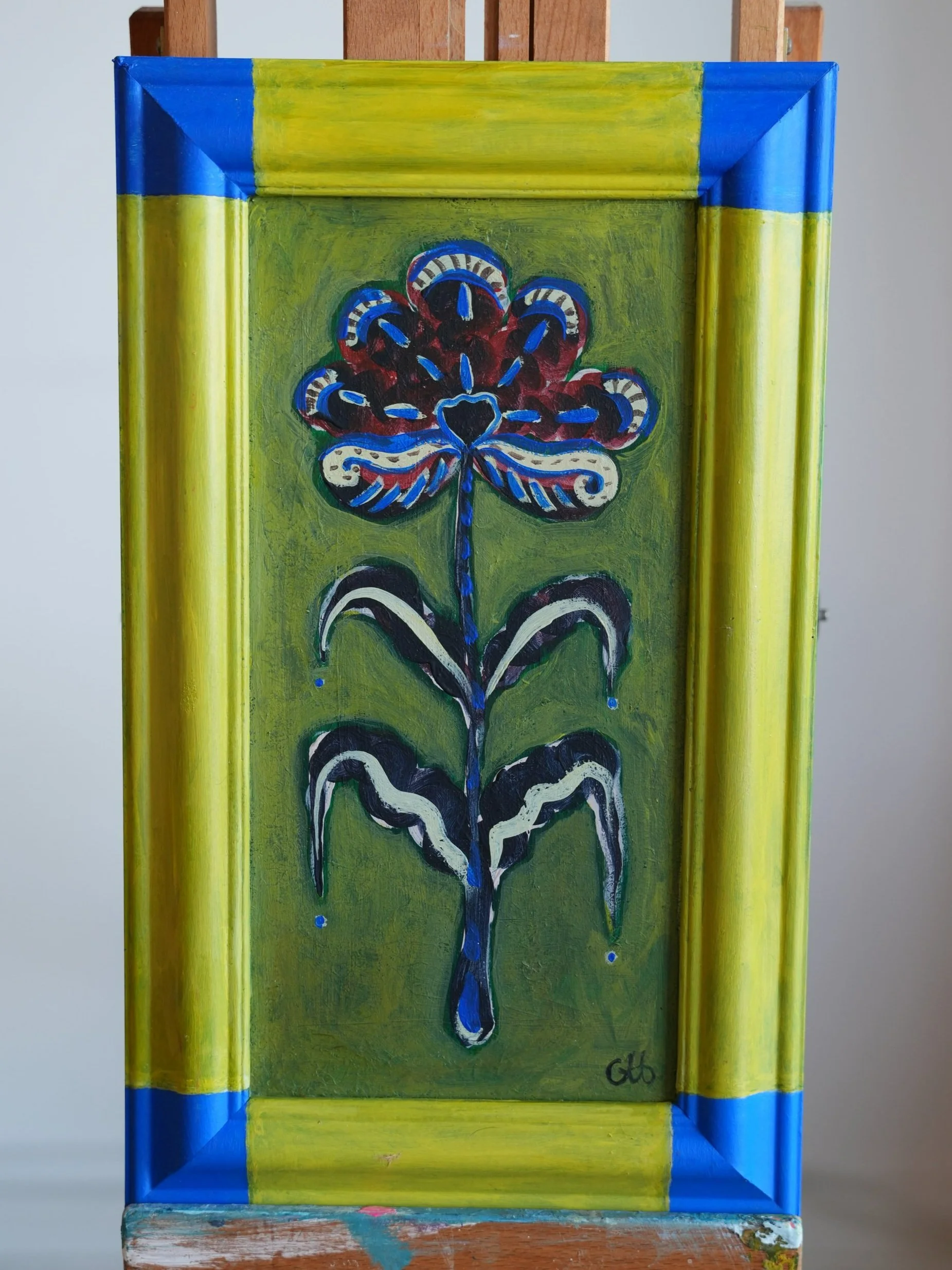 Acrylic on reclaimed frame