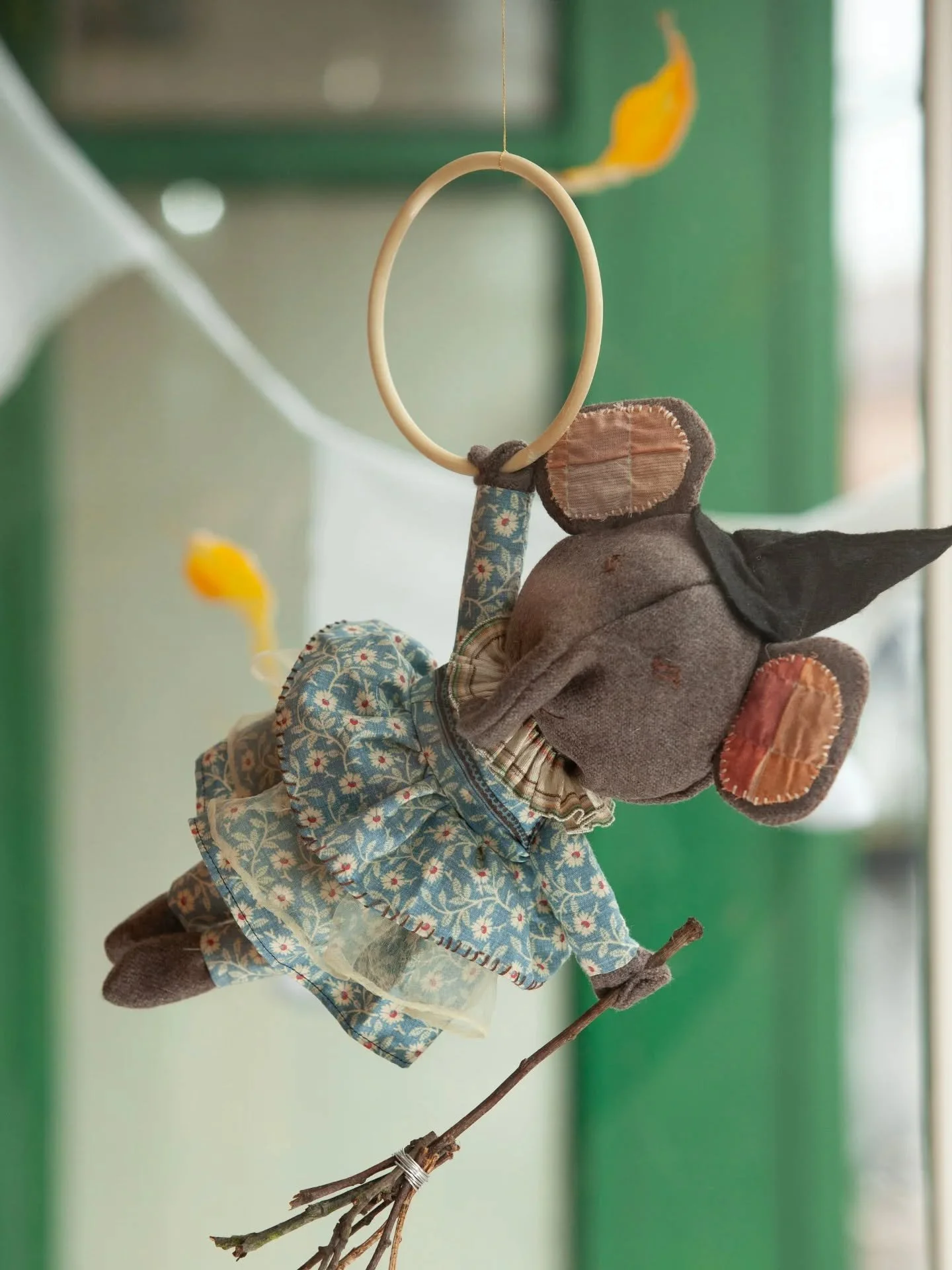 This little lady was the product of my first ever attempt at doll making, and I loved it! Definitely going to be making more.

The plan is for her accessories to change with the seasons as she hangs in the fabulous @circusmidhurst window!

She's made