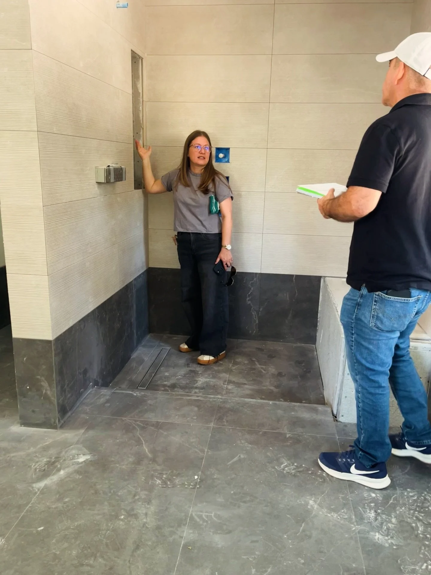 Three job sites in one day, all at the same stage &mdash; bathroom tile going in 🙌.

This is one of my favorite parts of the process. Not just because things are starting to look like something, but because of the conversations that happen on site. 