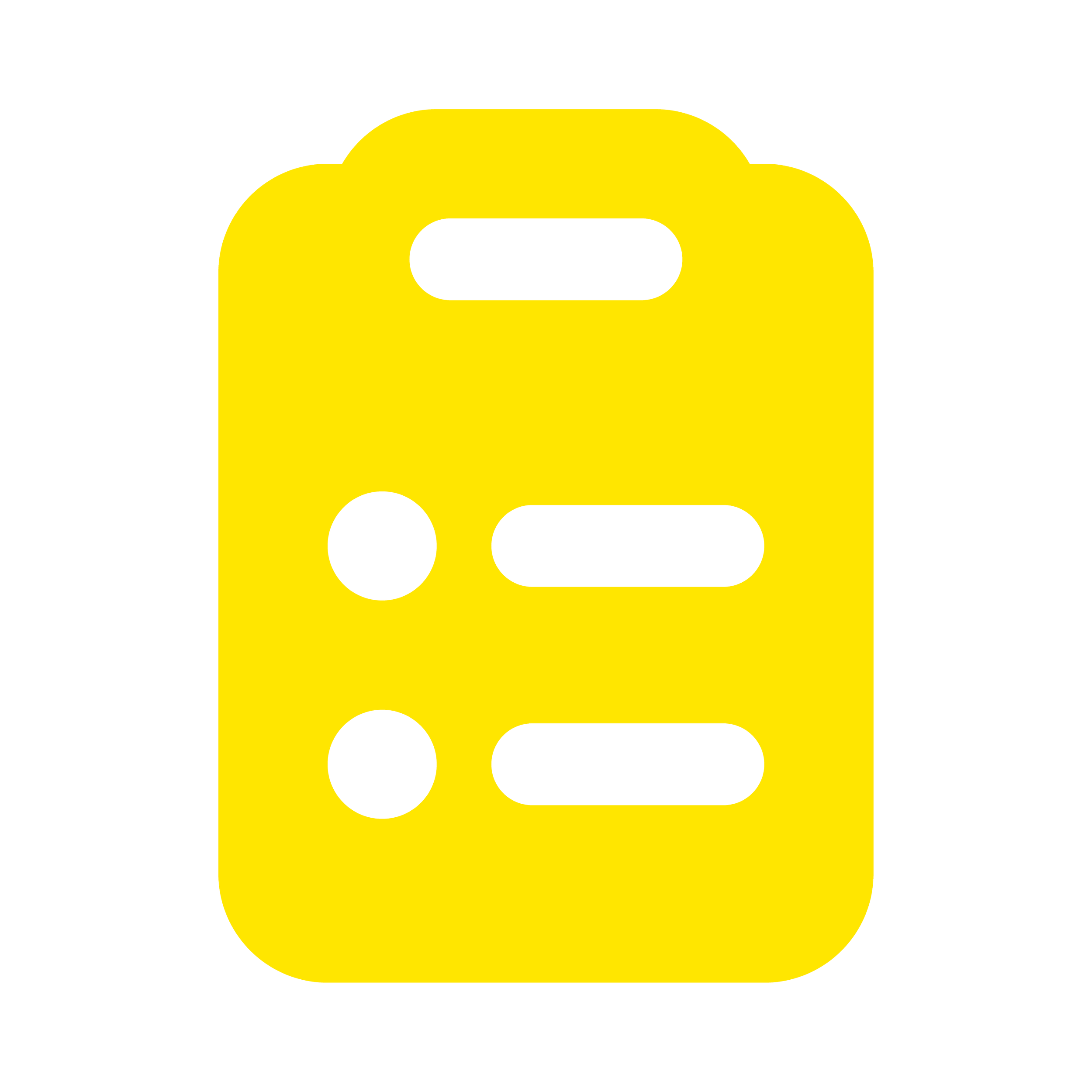 Icon of a yellow clipboard
