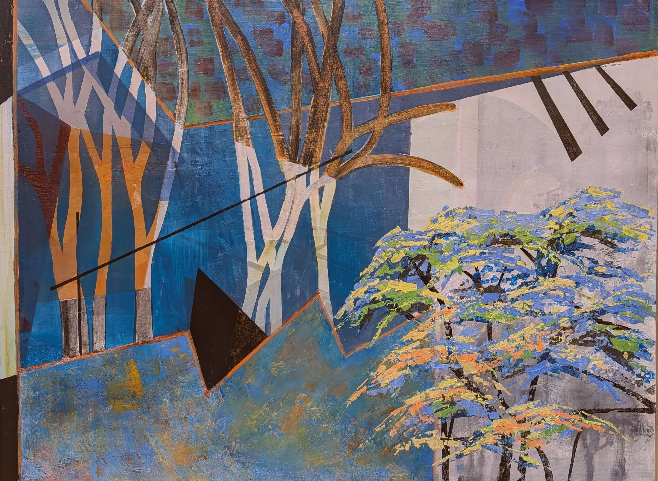 Angela Fewer - 'Blue Cityscape'