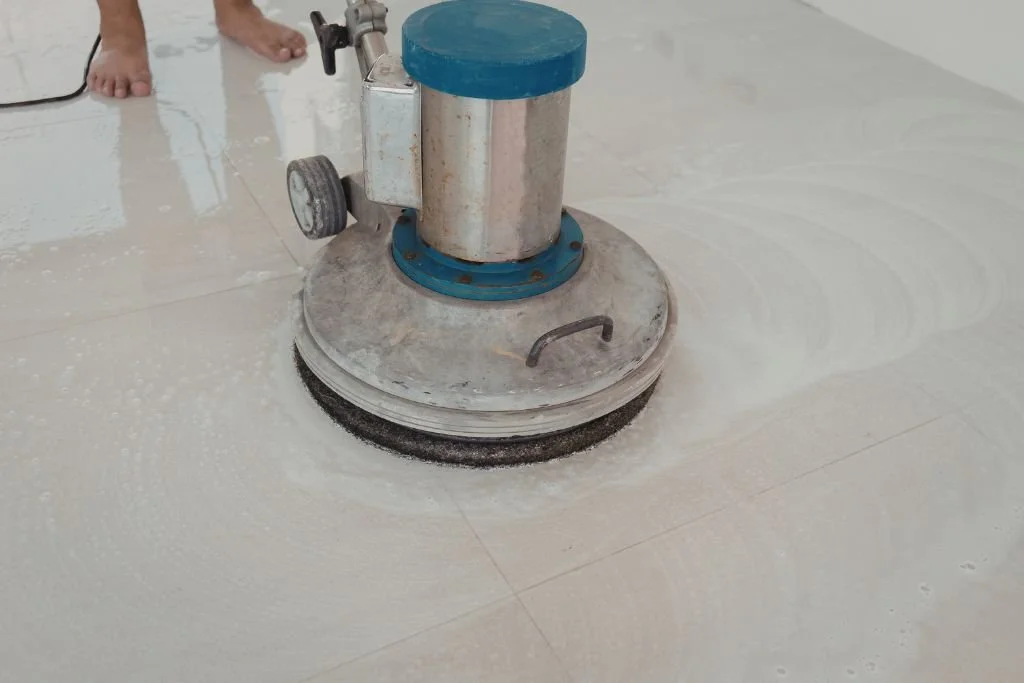 Professional floor stripping