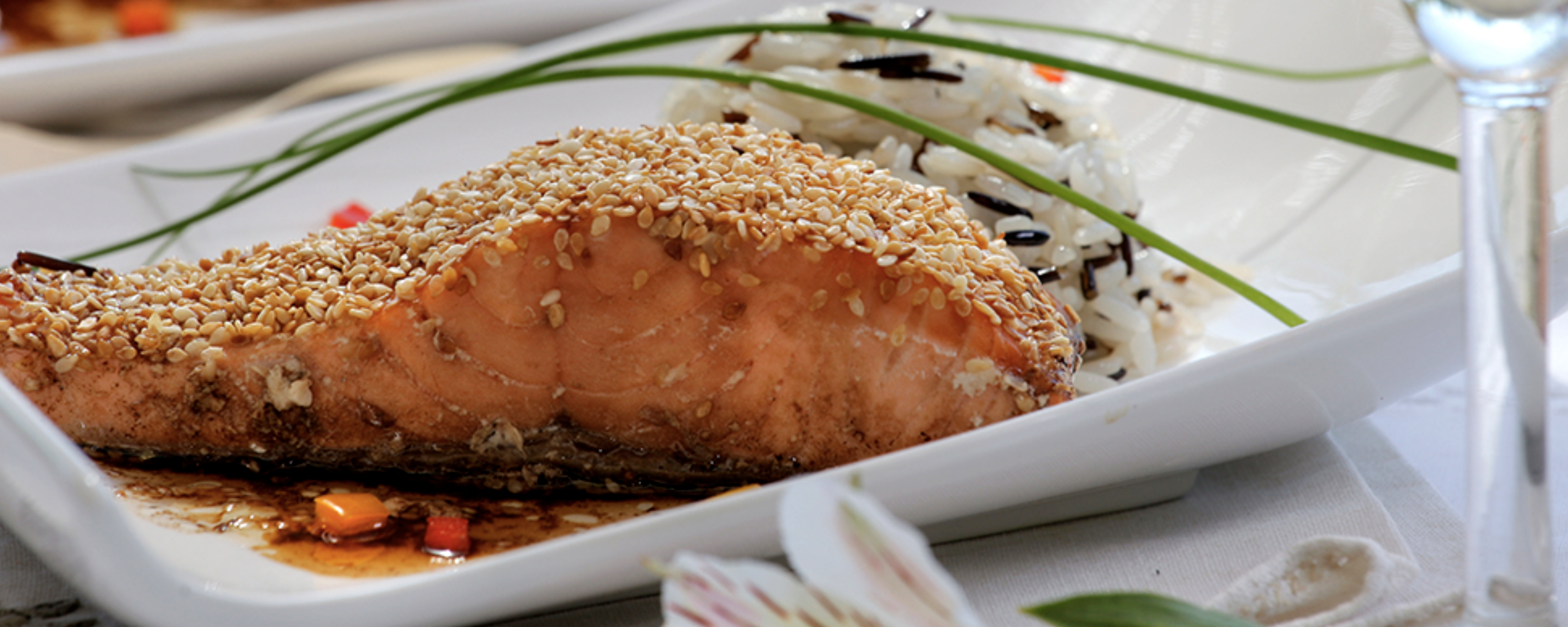 Filé de Salmón de Chile a lá oriental