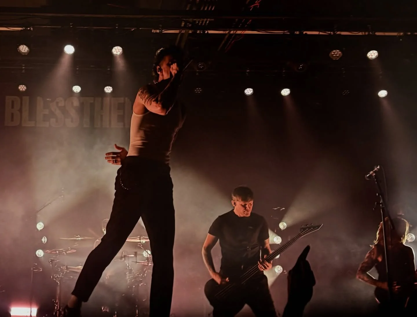 10/10/25 - Blessthefall @marqueetheatre 

Late on posting this but I was fortunate enough to witness @blessthefall with @dropdead_gorgeousofficial &amp; @darkdivineofficial in Tempe and man what a sick homecoming show it was for them. Continuing to b