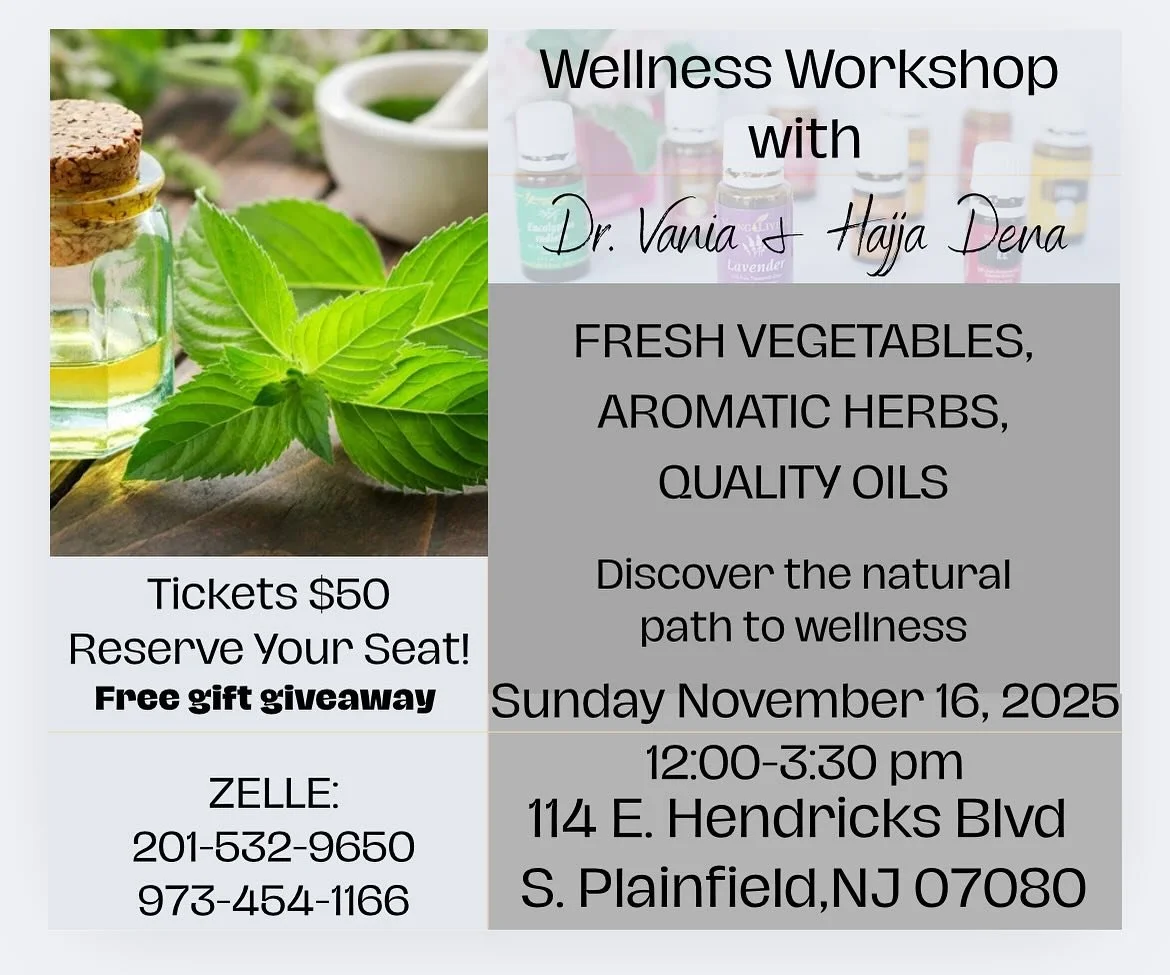 ‼️ Save the date for Sunday November 16, 2025, and bring a friend!‼️
✨ Nourish Your Body, Mind &amp; Spirit ✨
Join us for a hands-on wellness workshop where you&rsquo;ll discover the healing power of raw foods, essential oils, herbs, and natural reme