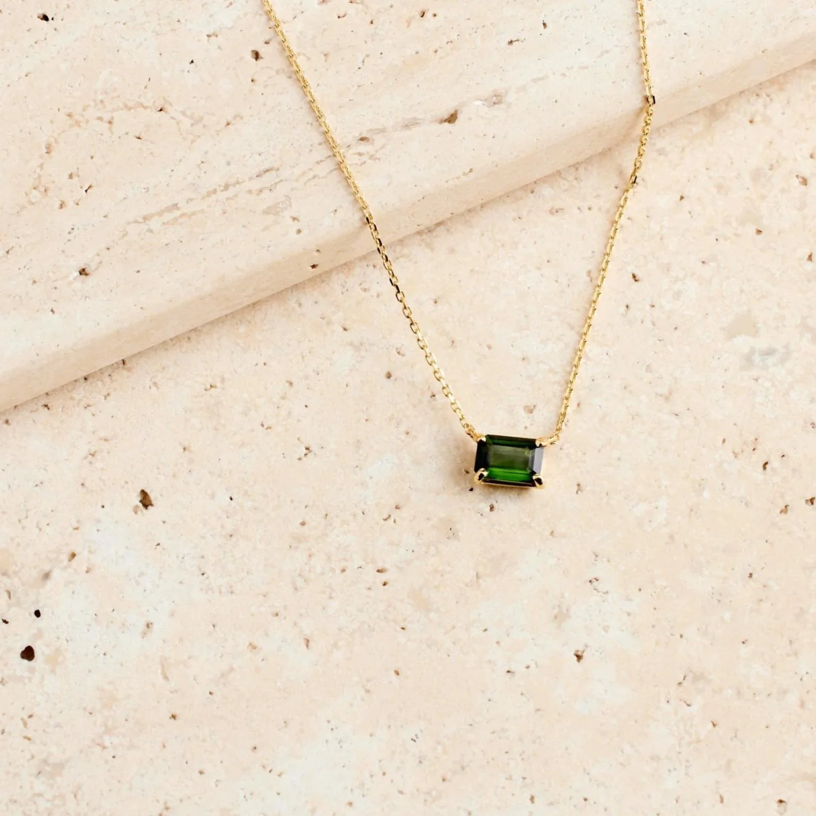 Martha ketting - Toermalijn Emerald