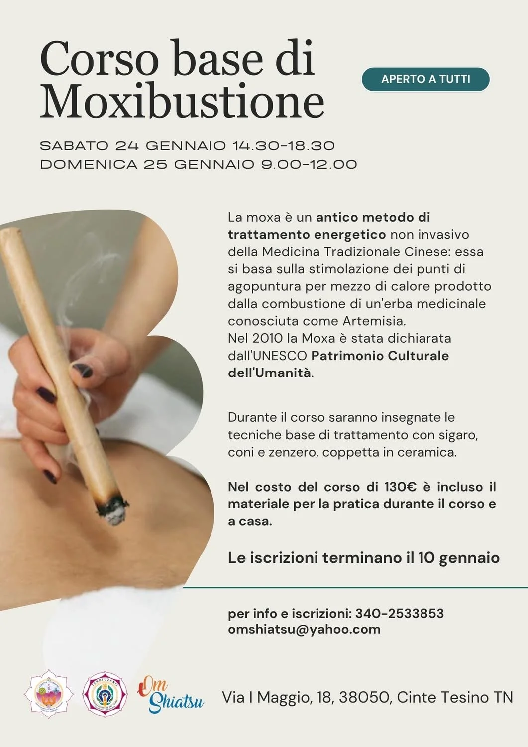 corso base di moxibustione a cinte tesino