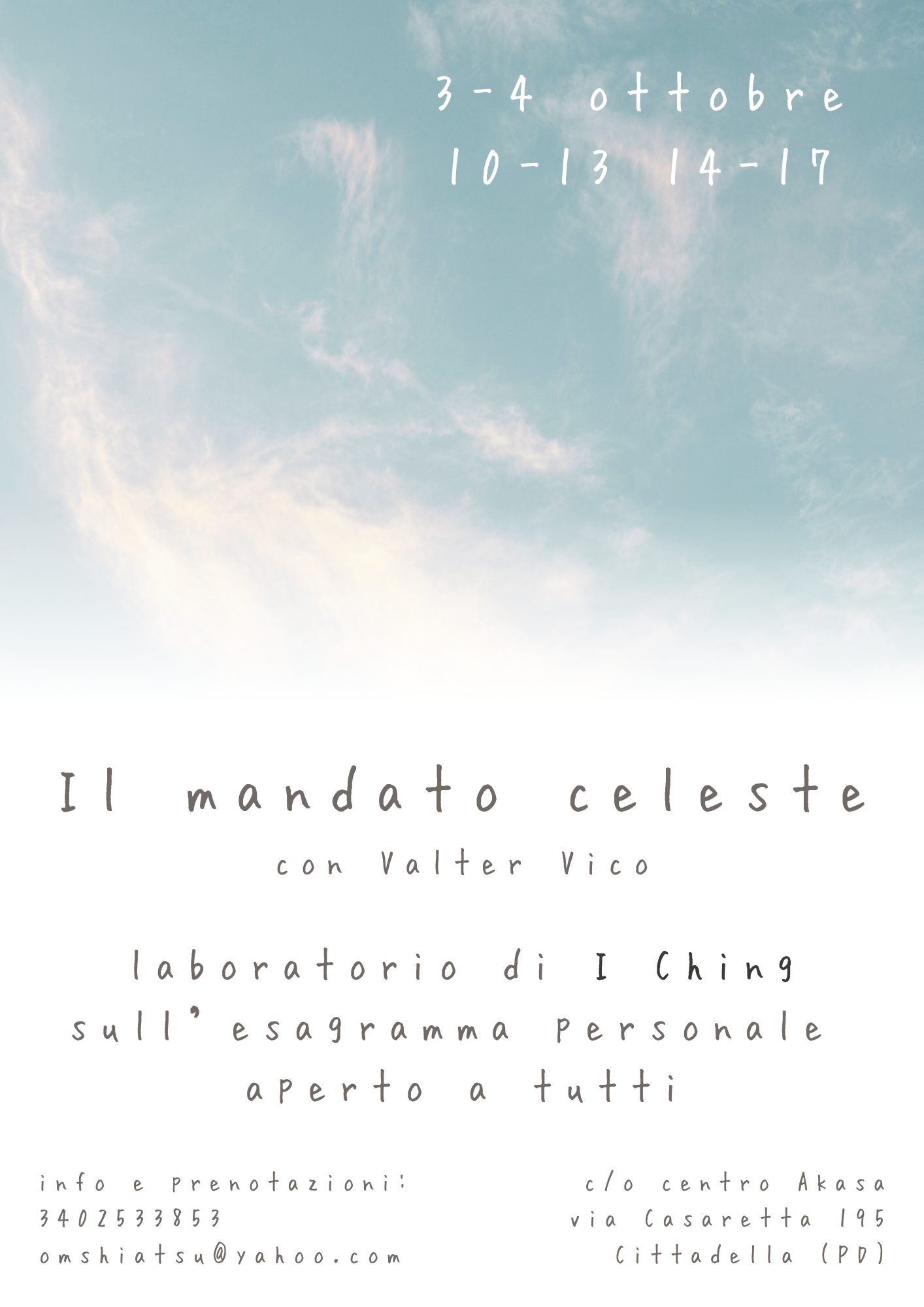 il Mandato Celeste laboratorio di i ching