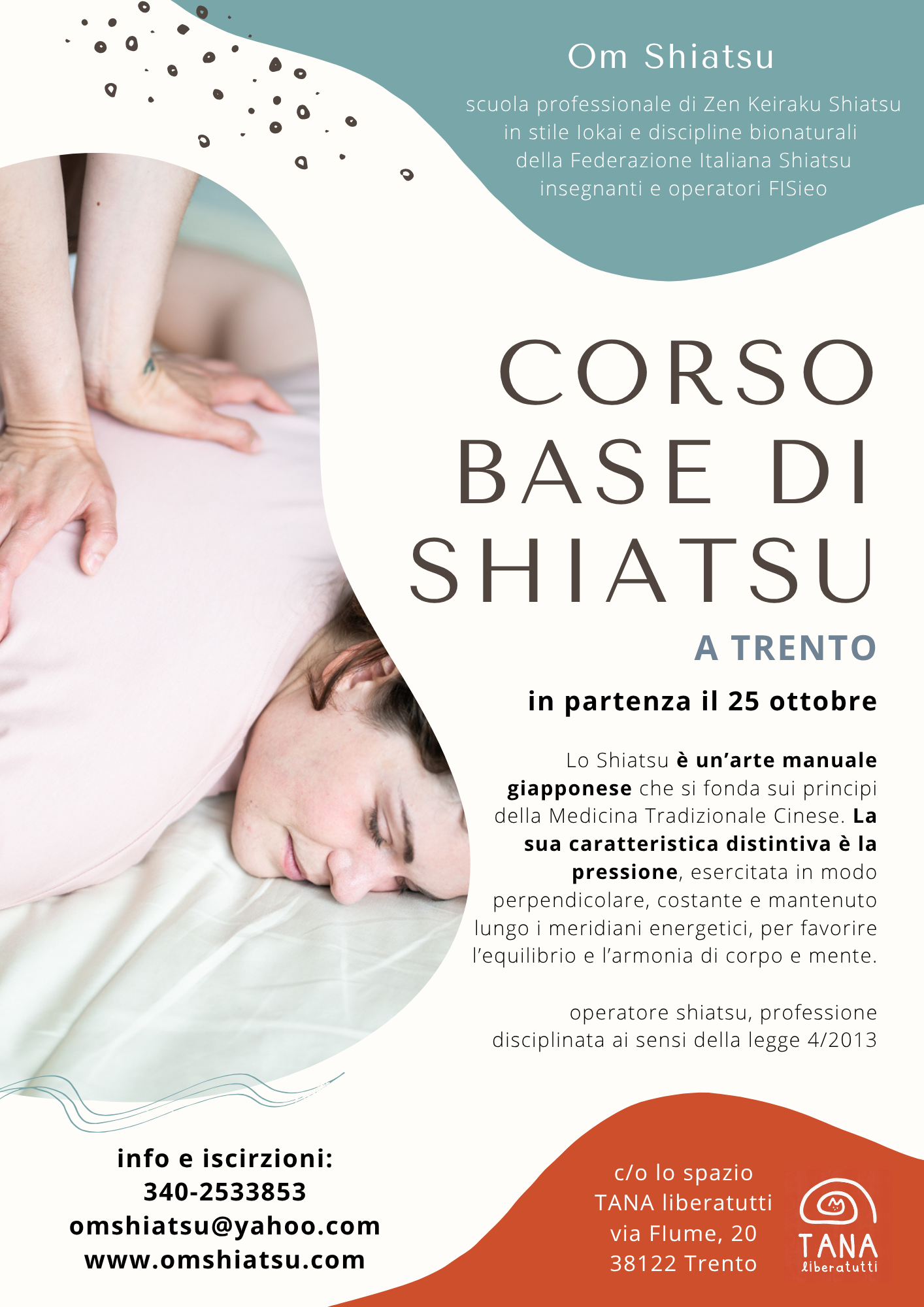Giornata introduttiva al corso Base di Shiatsu a Trento
