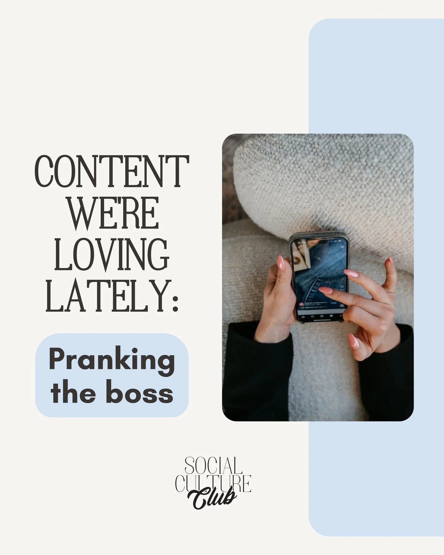 When in doubt&hellip; prank your boss?! 😂⁠
⁠
This series is blowing up for a few reasons:⁠
🩵 It&rsquo;s authentic: nothing staged, just real reactions.⁠
🩵 It&rsquo;s funny: Let&rsquo;s be honest, everyone loves to see the boss squirm (just a littl