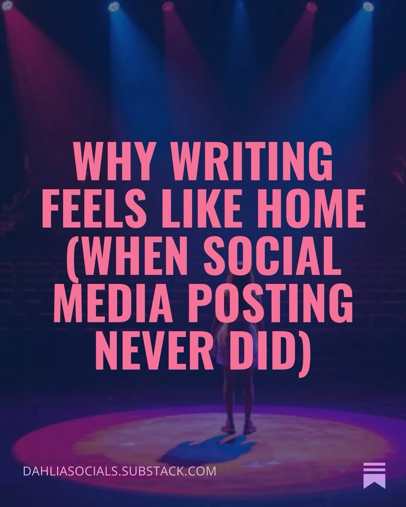 📌 For a long time, posting on social media felt like stepping onto a stage. Every caption was calculated. Every reel was rehearsed. Every post was an audition.

Writing felt different. No camera. No hook. No proving. Just me and my thoughts &mdash; 