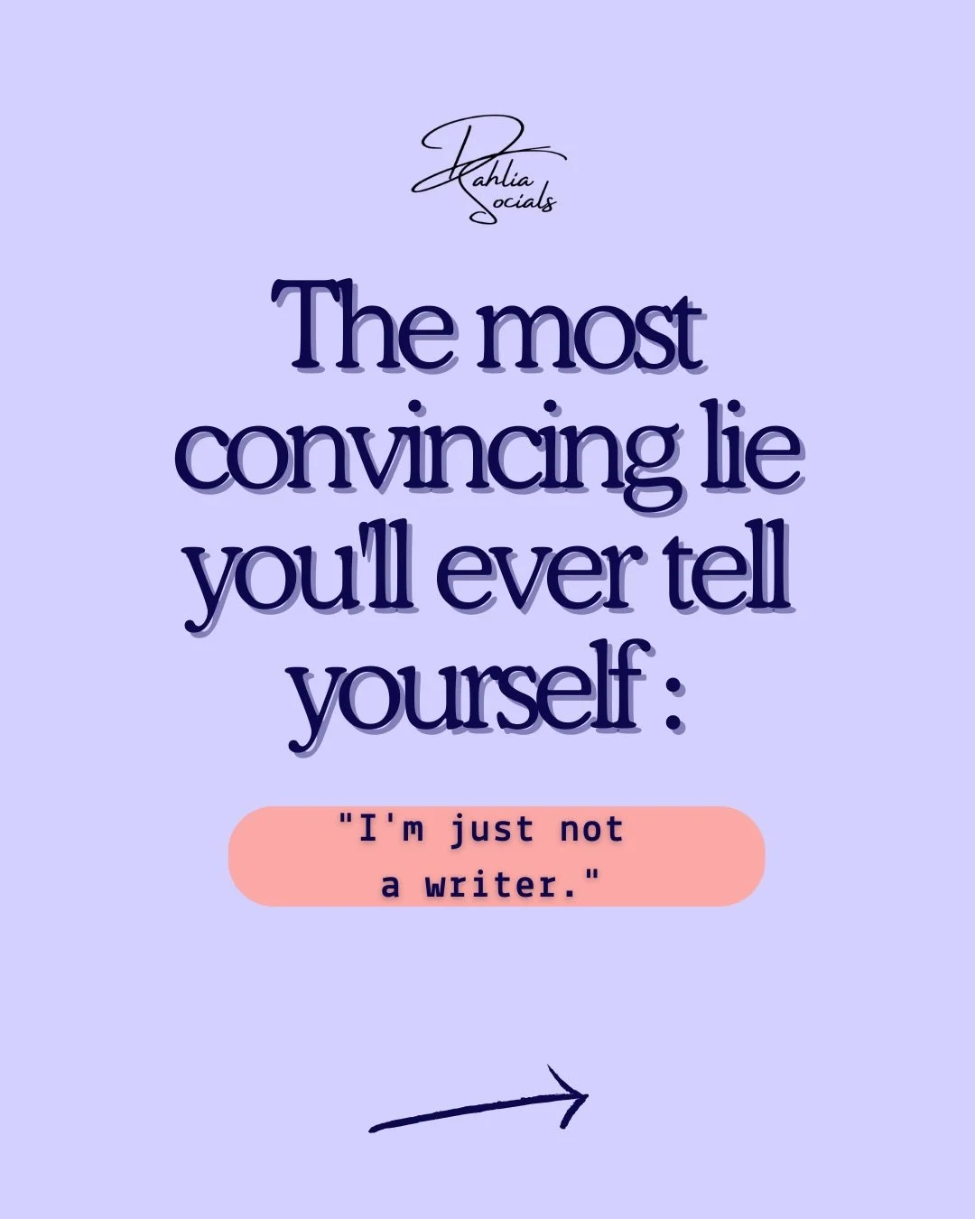 &ldquo;I&rsquo;m just not a writer.&rdquo; I said this for years.

It felt like self-awareness but it was actually self-protection.

Because if I was never going to be a writer, I&rsquo;d never have to find out whether what I had to say was worth say