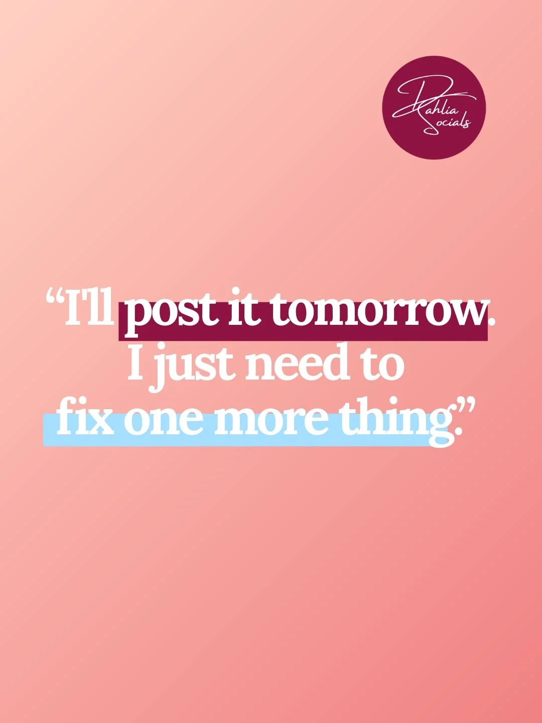 🙋🏽&zwj;♀️ Raise your hands if perfectionism stops you from posting. 

Swipe through to meet all 10 faces of it &mdash; then drop your number in the comments. (mine is 5, 7 and 9. we don&rsquo;t talk about it.) 😂