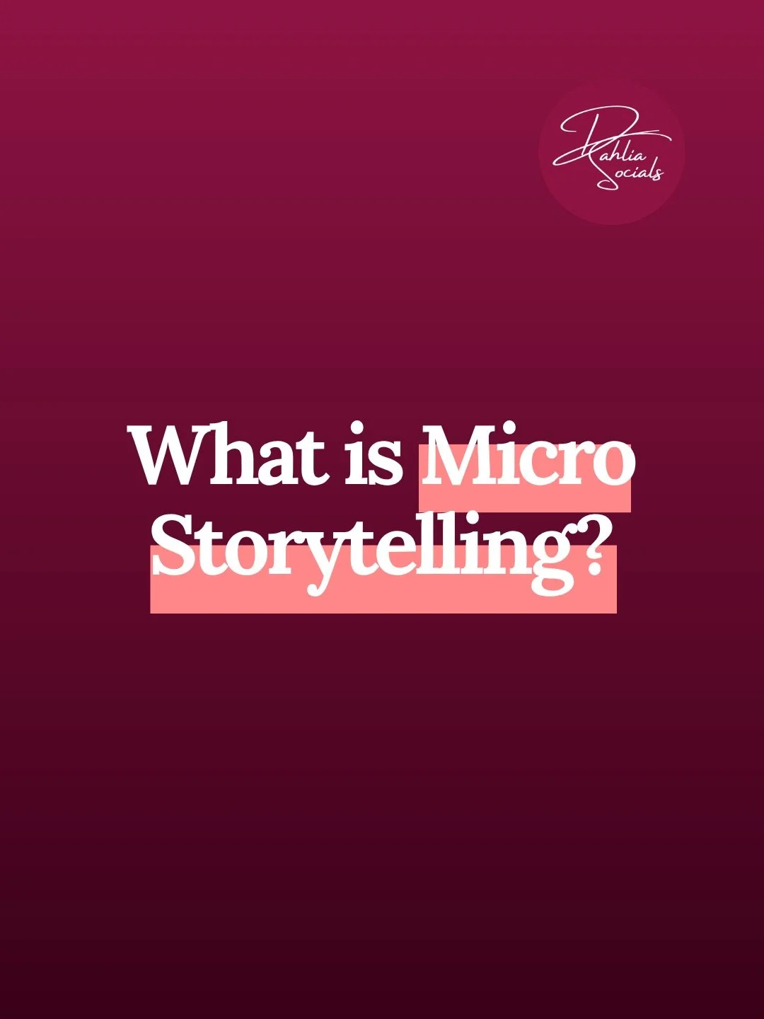 Micro-storytelling sounds like a content strategy term.

It&rsquo;s not. It&rsquo;s just this.

Swipe to see what it actually looks like and you&rsquo;ll be inspired to use it in your content (I promise!) 🌟
