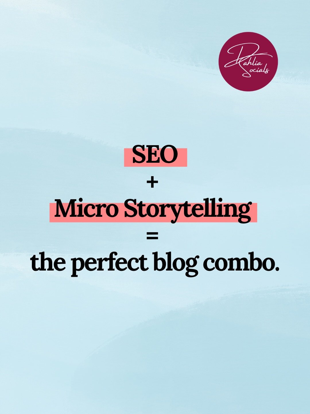 ‼️You&rsquo;ve been told to write for your audience. You&rsquo;ve also been told to write for Google.

But none told you those are the same instruction. (They are.)

DM me BLOG and we can chat about what your content can look like with storytelling a