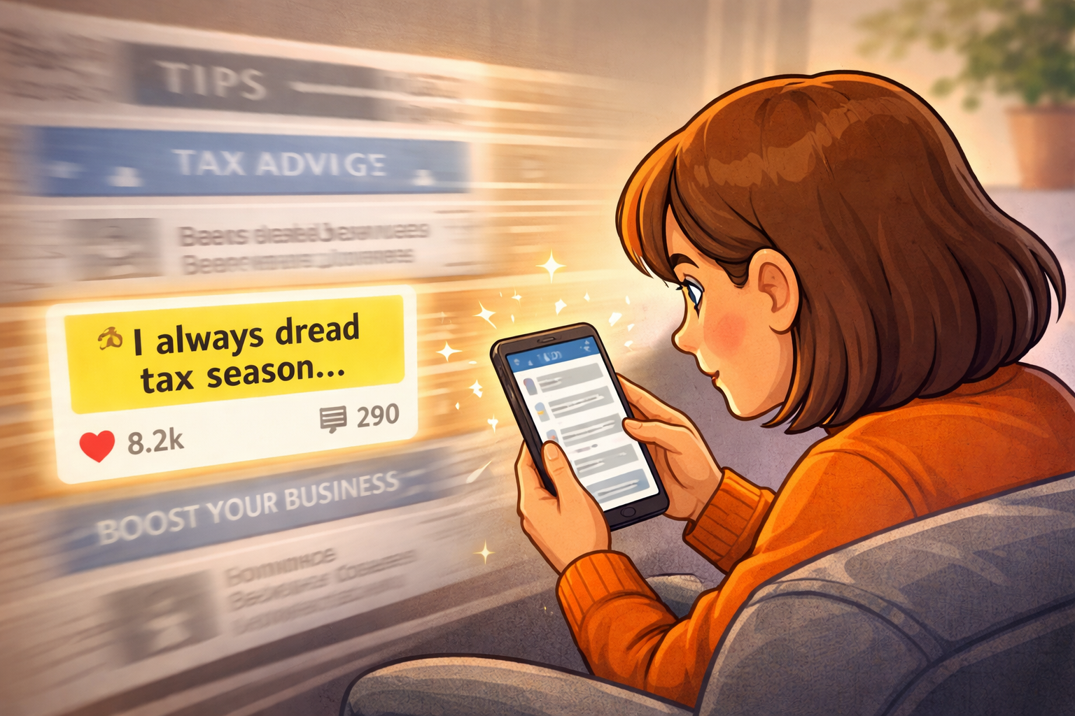 micro storytelling marketing example of a viral social media post stopping the scroll