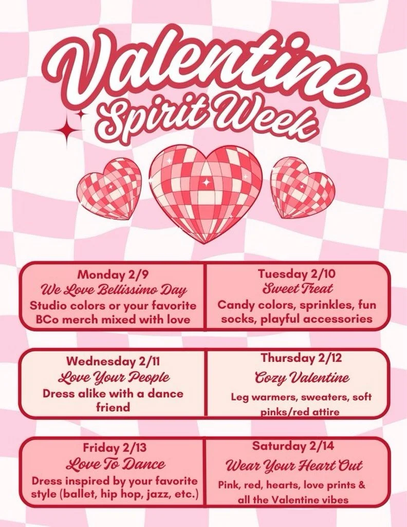 Who doesn&rsquo;t need a little love right now? 
💕💕💕💕💕💕💕💕💕💕💕💕💕
Celebrate our Valentine Spirit Week &amp; Observation Week 2/9-2/14!

#bellissimodanceco #bco #alittlelovegoesalongway #valentinespiritweek #welovetodressup