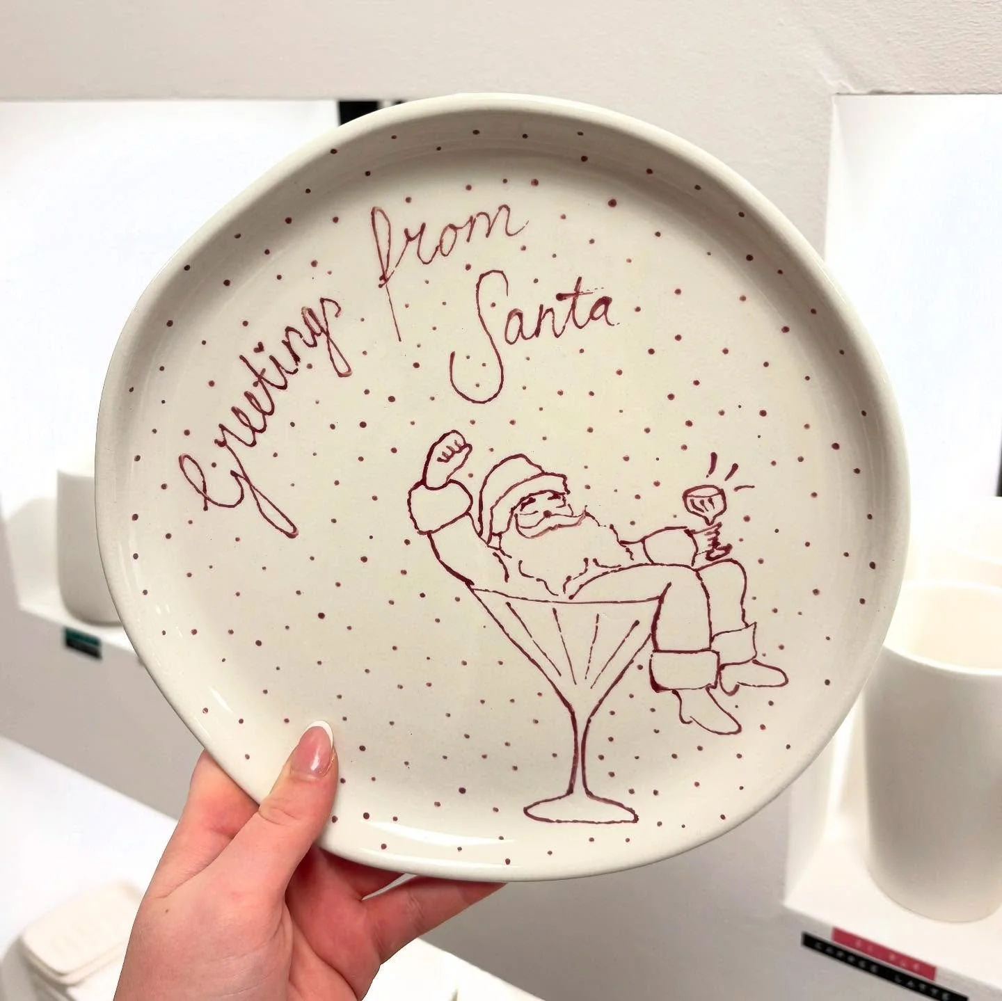 🎅🏼🎠! #keramik #ceramics #keramikselberbemalen #keramikselbstbemalen #keramikliebe #ceramicstudio #potterypainting #santa #christams #weihnachten #art #studiokonfetti #saarlouis #saarland #creativity