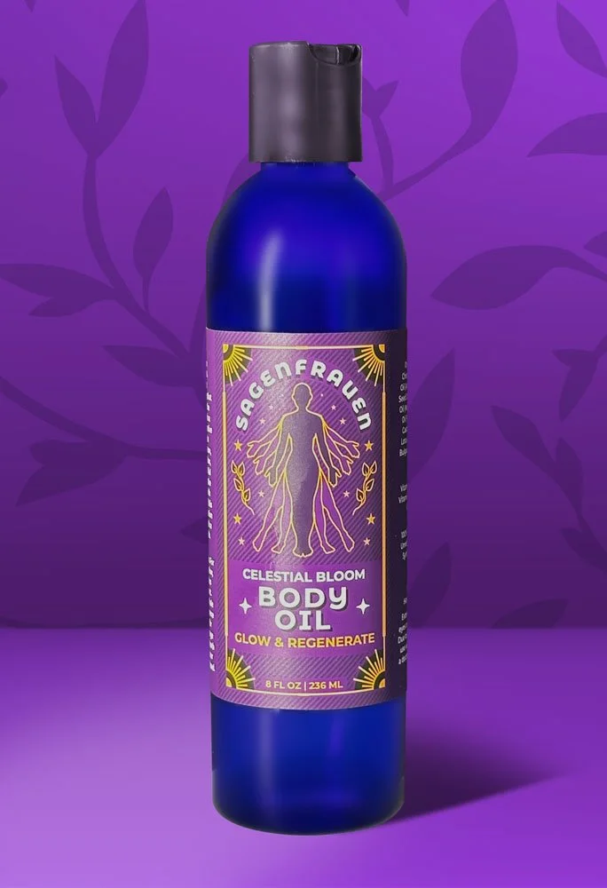 Celestial Bloom Body Oil | Glow & Regenerate - 8oz