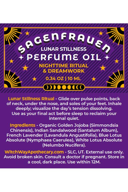 Lunar Stillness Perfume Oil | Nighttime Ritual & Dreamwork - 10ml