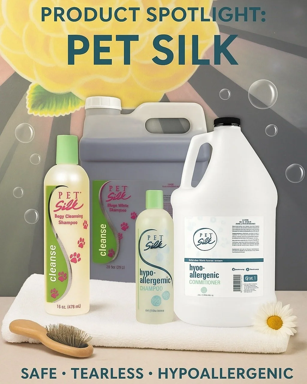 Every Sunshine glow-up has a little secret&hellip; it starts with the products we choose! 🧴✨ We don&rsquo;t just grab anything off the shelf&mdash;we hand-pick shampoos and conditioners that are safe, gentle, and truly effective for your furry famil