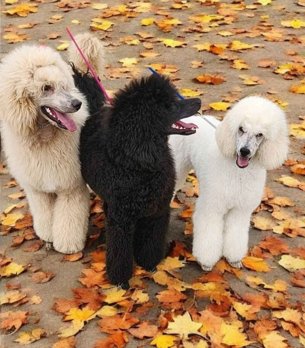 This past Sunday, Sam &amp; Addison took Suniva and Thora out to Red Deer to join Poodle Crossing and her gorgeous boy Romeo for some show practice&mdash;and WOW, our hearts are still bursting! 💛✨

@suniva_thestandardpoodle,  @emilythora_thestandard