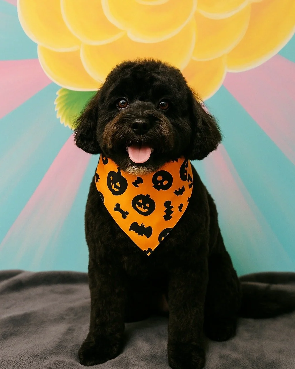 Meet Oscar the Cavapoo, rocking his Halloween bandana like the stylish little gentleman he is! 🧡🐶

He came in for his Sunshine spa day and left all fresh, fluffy, and ready for trick-or-treating (and maybe a few too many pup-approved treats 😉).

F