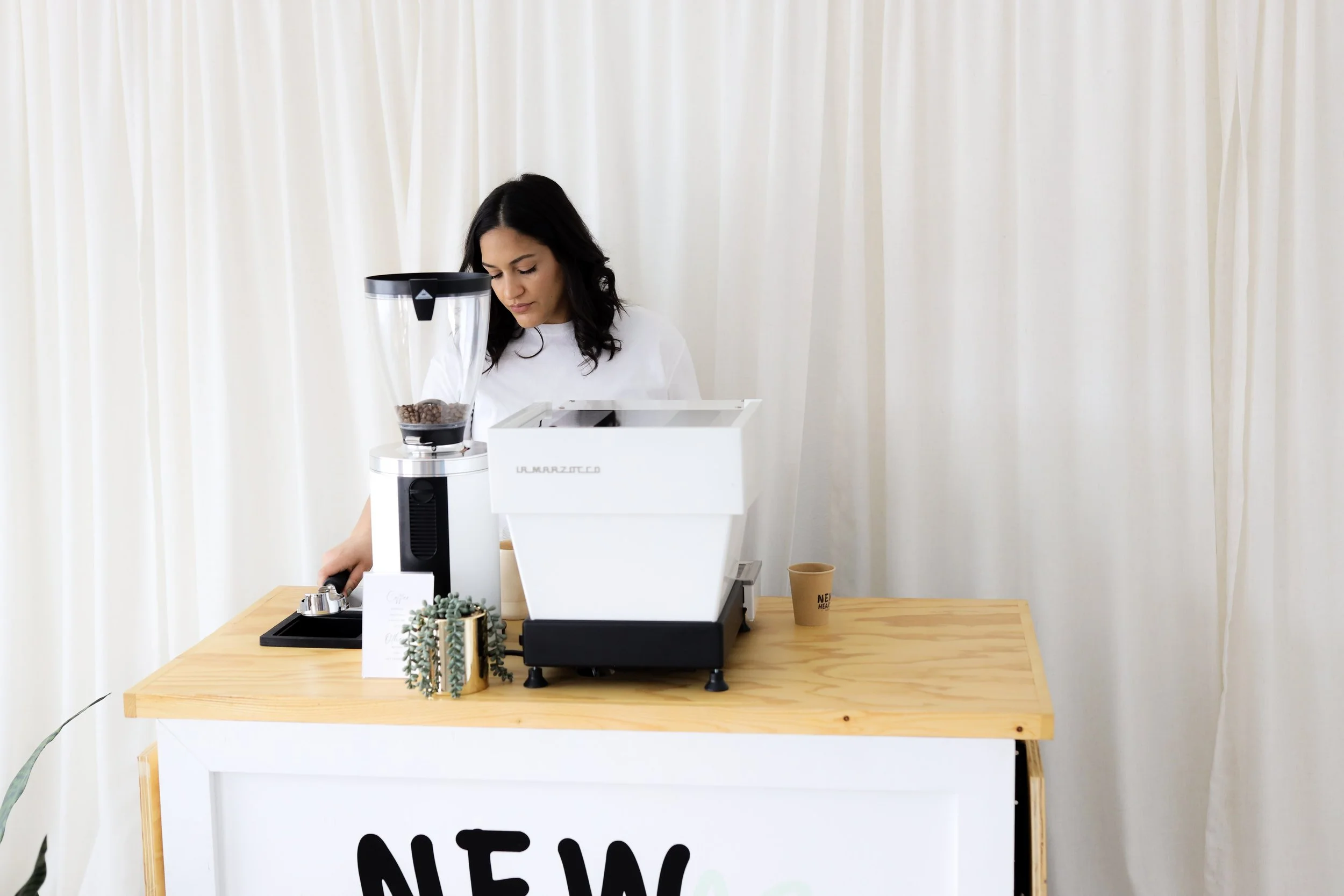 Boise coffee cart catering setup with professional barista station