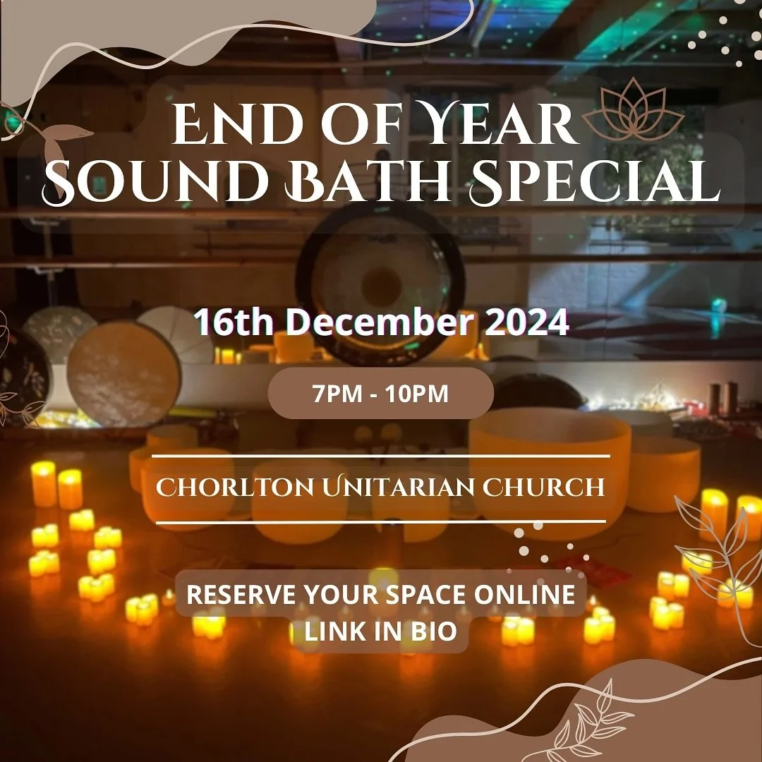 ✨End Of Year Sound Bath Special✨

Close out the year with a transformative experience. We invite you to a very special evening, where the transcendental importance of your wholeness and equilibrium are right at the centre of this beautiful experience