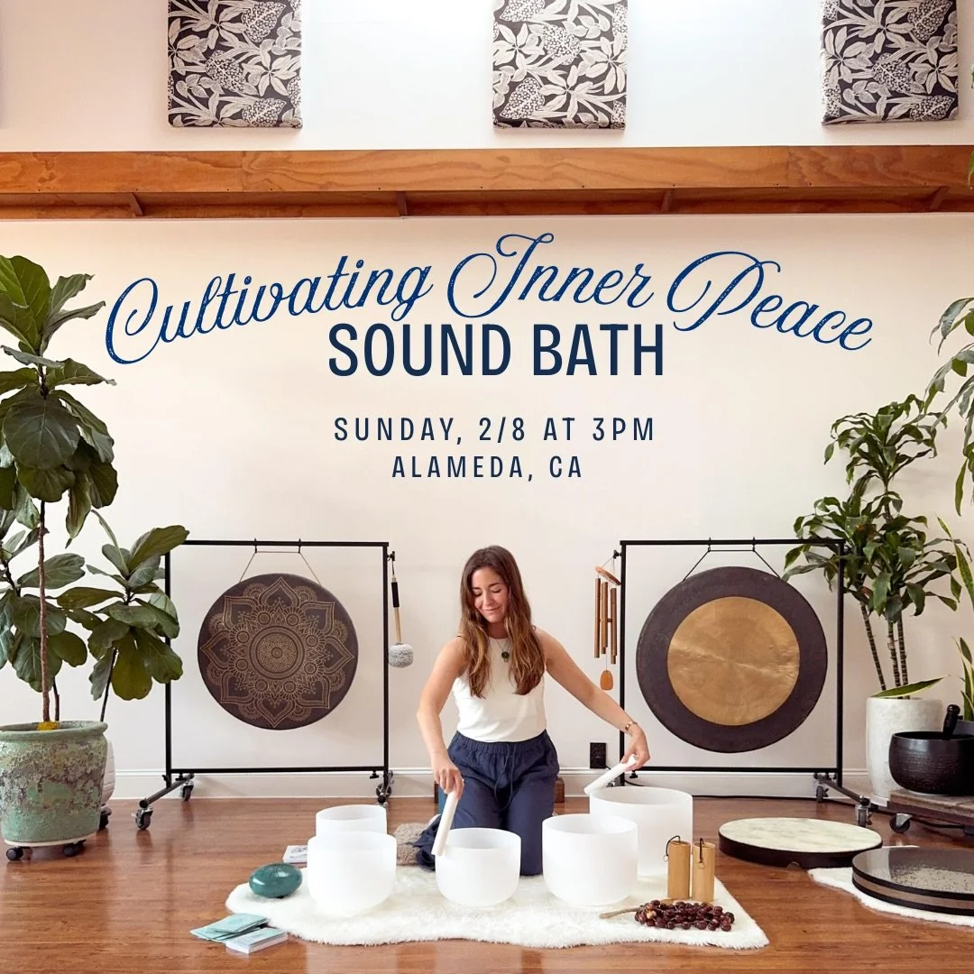 guided by the resonant sounds of crystal bowls, the ocean drum, heartfelt vocals, &amp; a variety of other healing instruments, you are invited to drop into the peace of the present moment- the peace that is innate in you when the mind is quiet &amp;