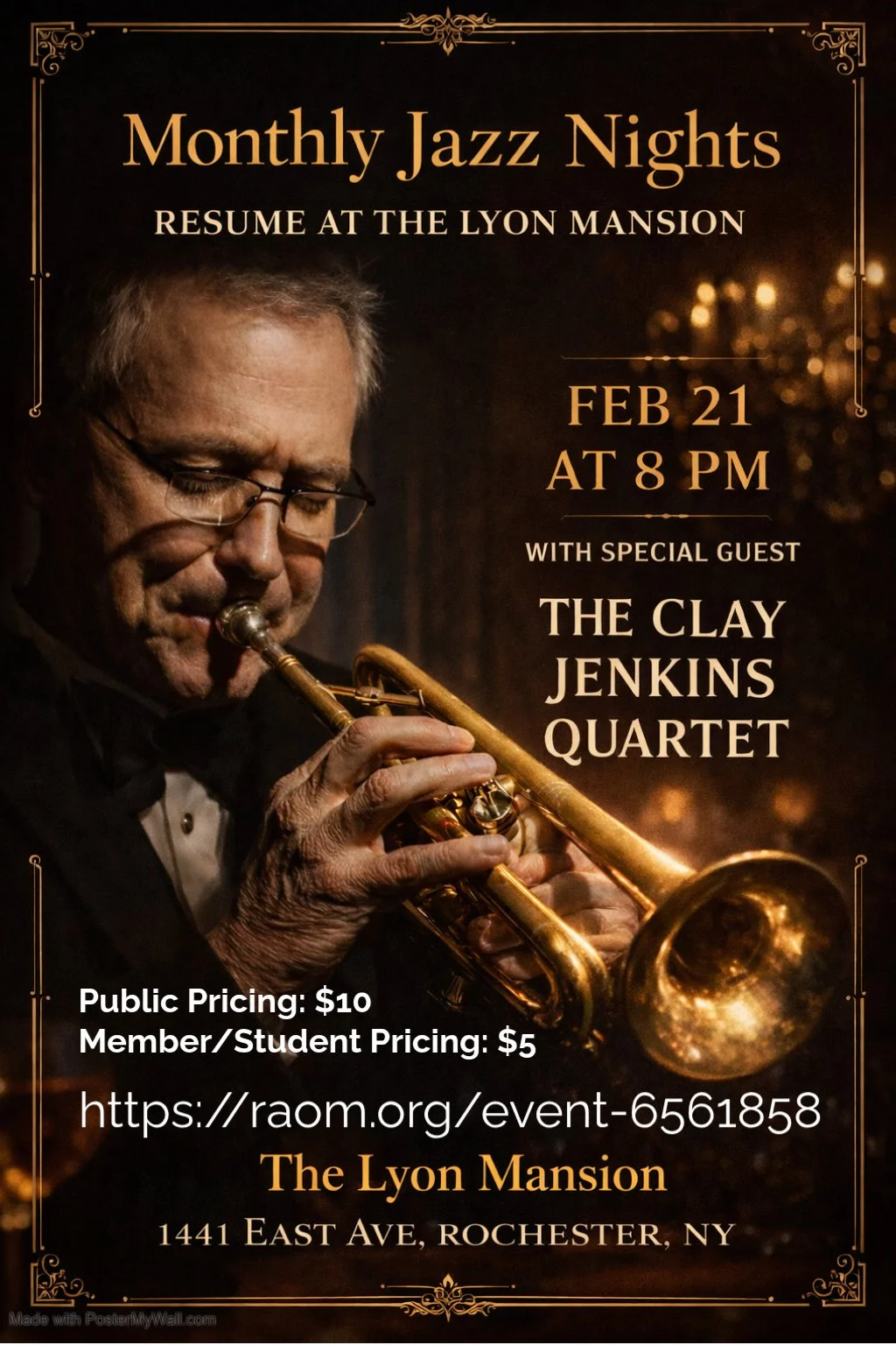 Jazz Night with Special Guest The Clay Jenkins Quartet