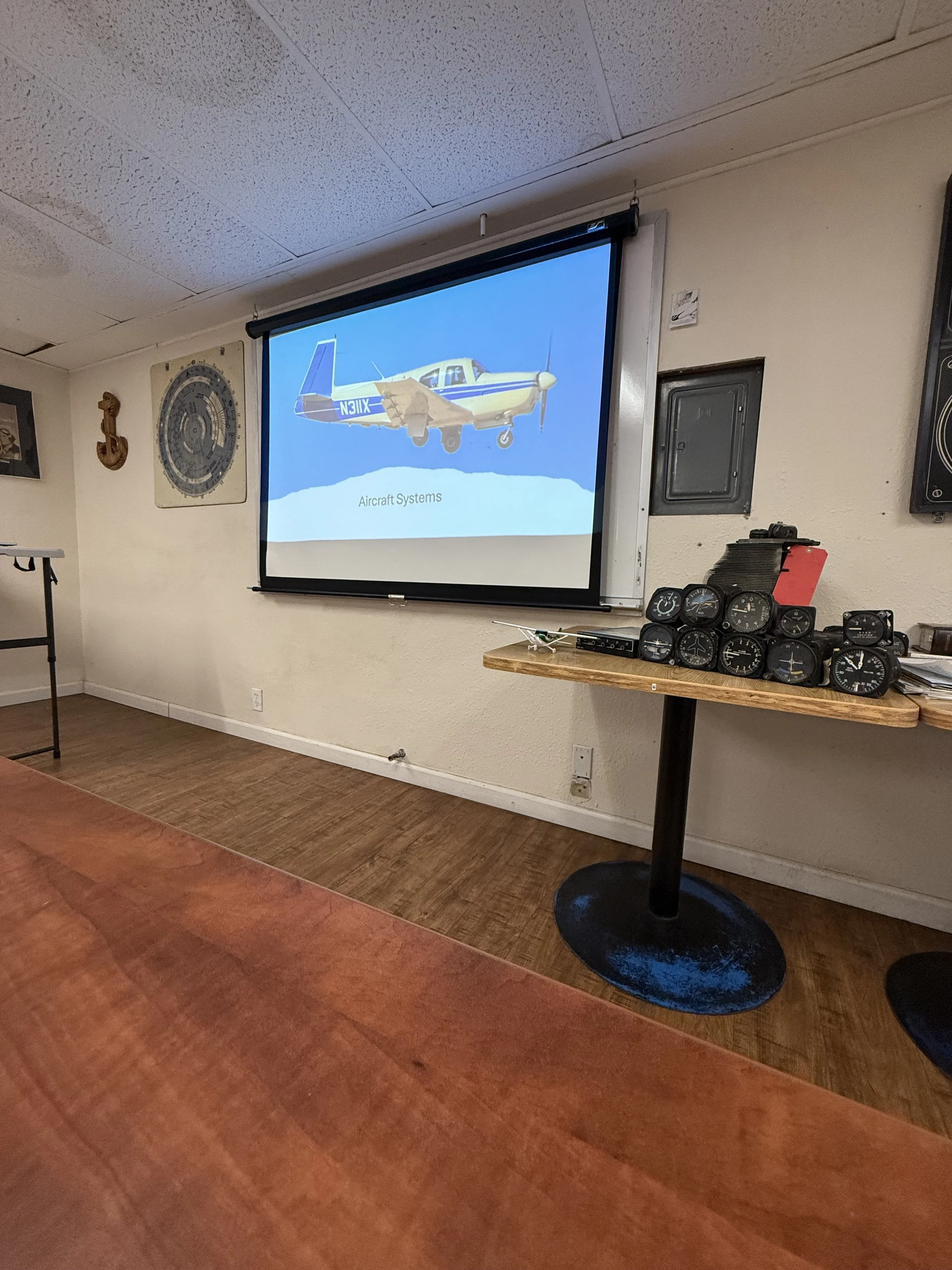 In-Person Ground school Classroom in Redding California
