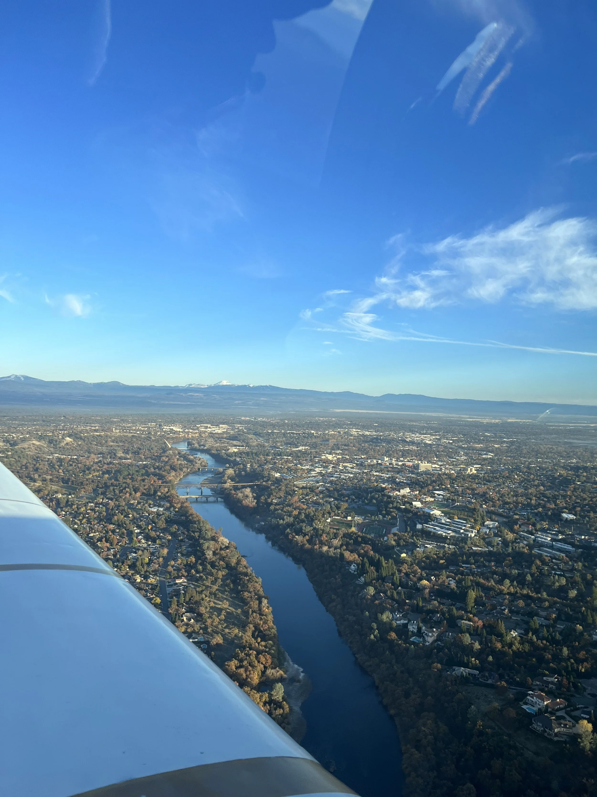 Flying in the Reding Area, Air tour