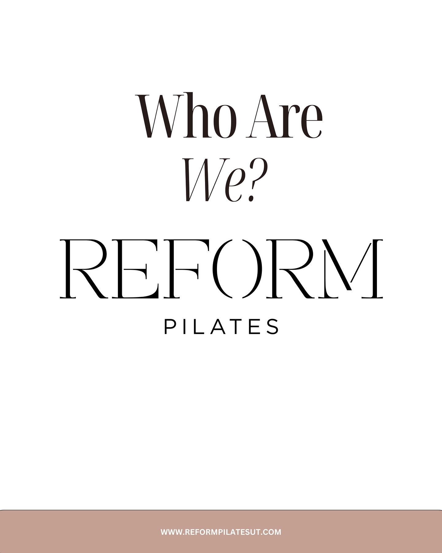 Who are we at REFORM Pilates? 

&bull;
&bull;
&bull;

Coming Summer 2025 ✌🏼 

#reformyourself #reformpilatesut #utahpilates #slcpilates #reformerpi̇lates