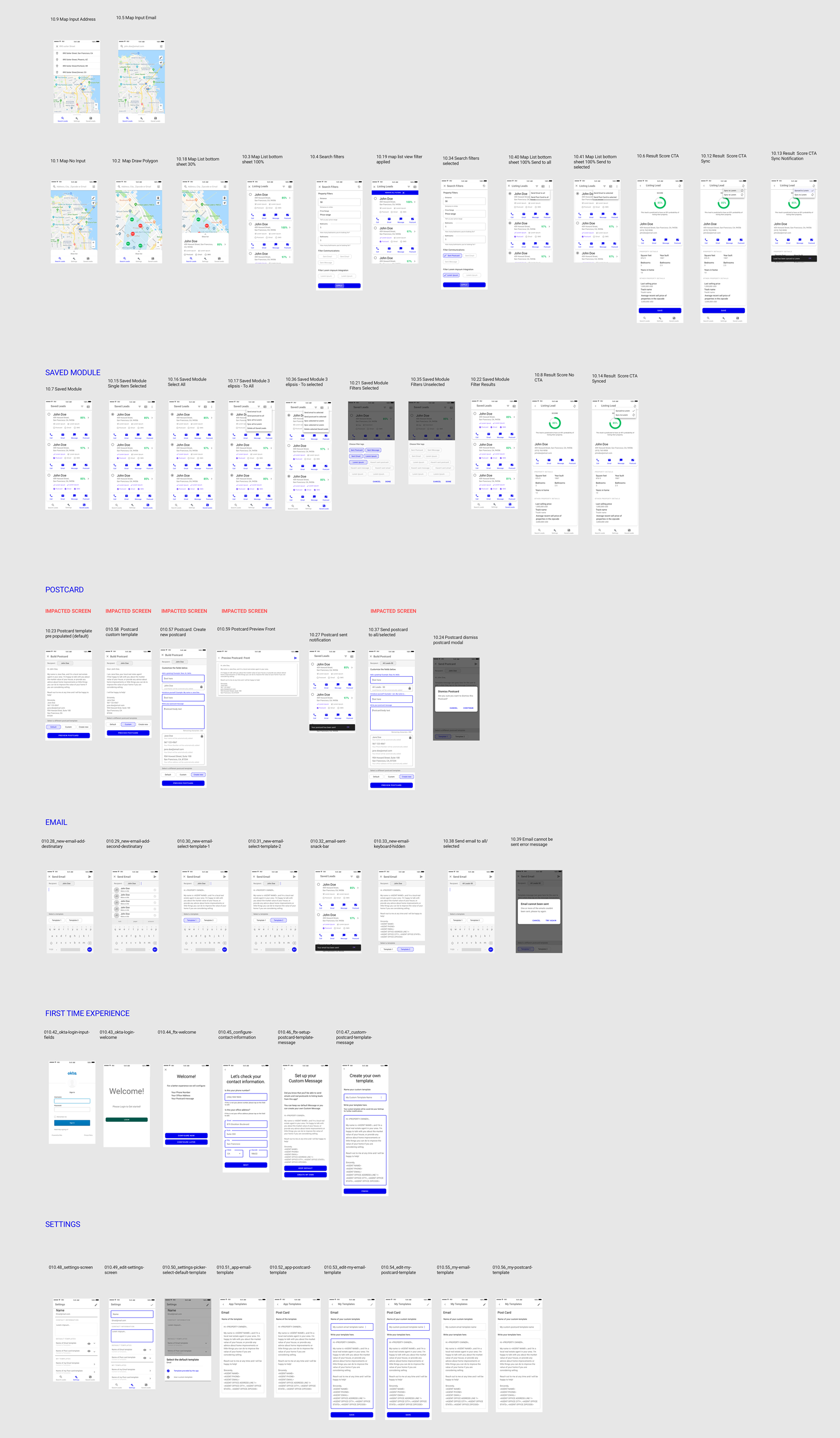 Lo-fi wireframes for proof of concept