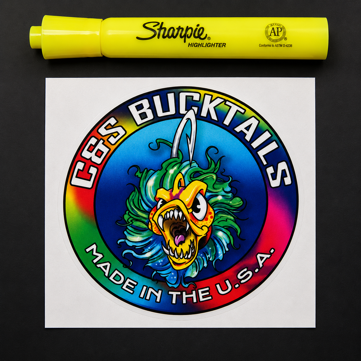 Custom C&S Bucktails 4-Inch Sticker
