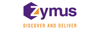 Zymus logo with the tagline 'Discover and Deliver'