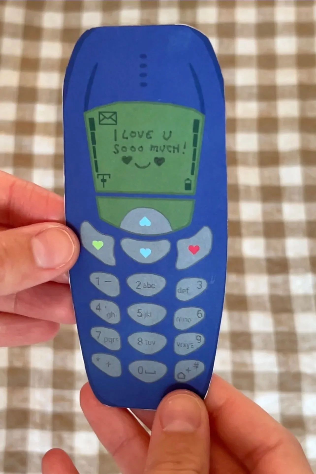 Purple Brick Phone Valentine - Download