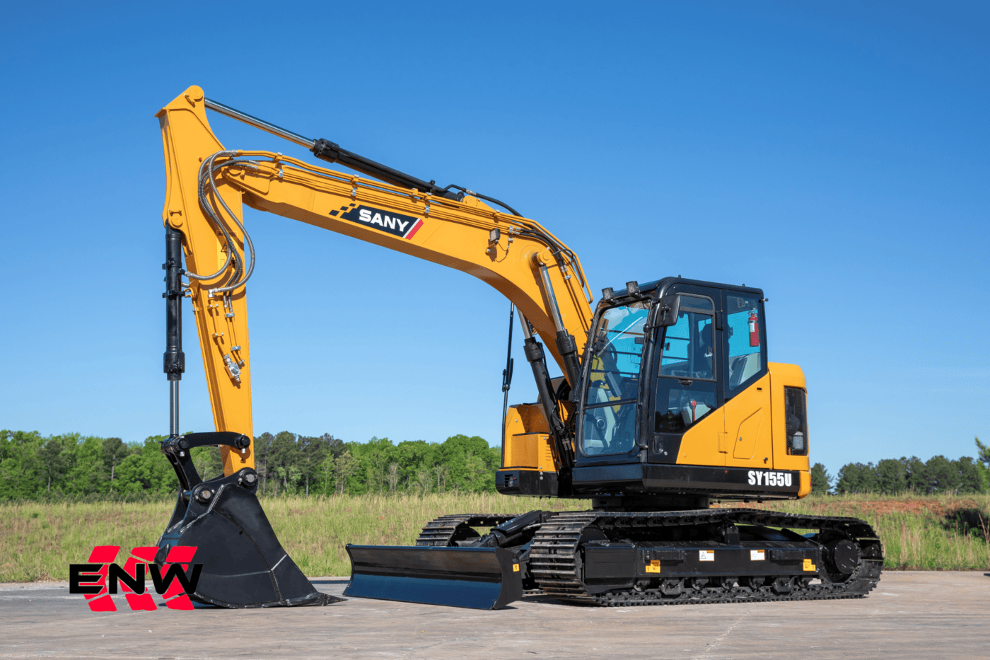 SANY SY155U Excavator Bundle - Coupler, Thumb, 2 Buckets
SANY’s SY155U is one of the industry’s best compact excavators, built using feedback from experienced operators for maximum comfort and efficiency. Powered by a reliable and efficient Isuzu