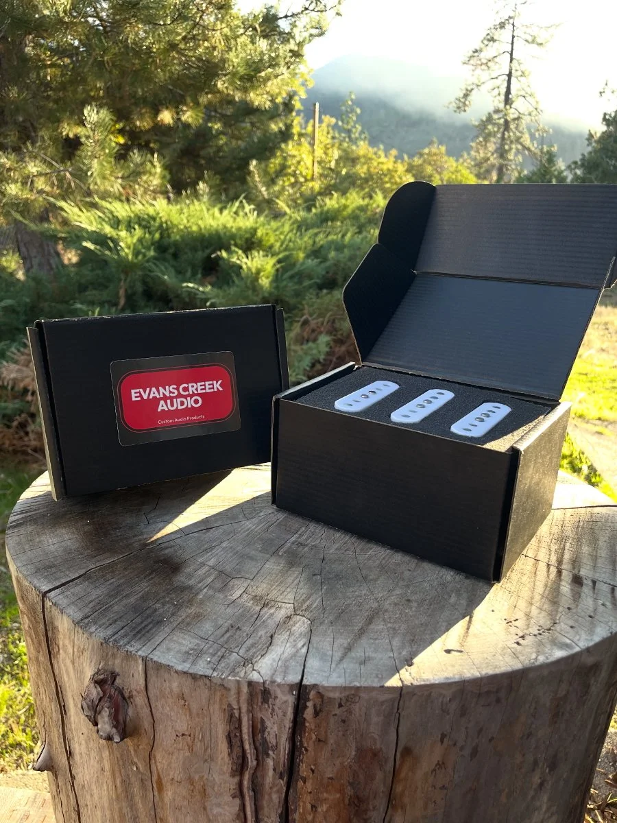 early 60 pickups on log.JPG