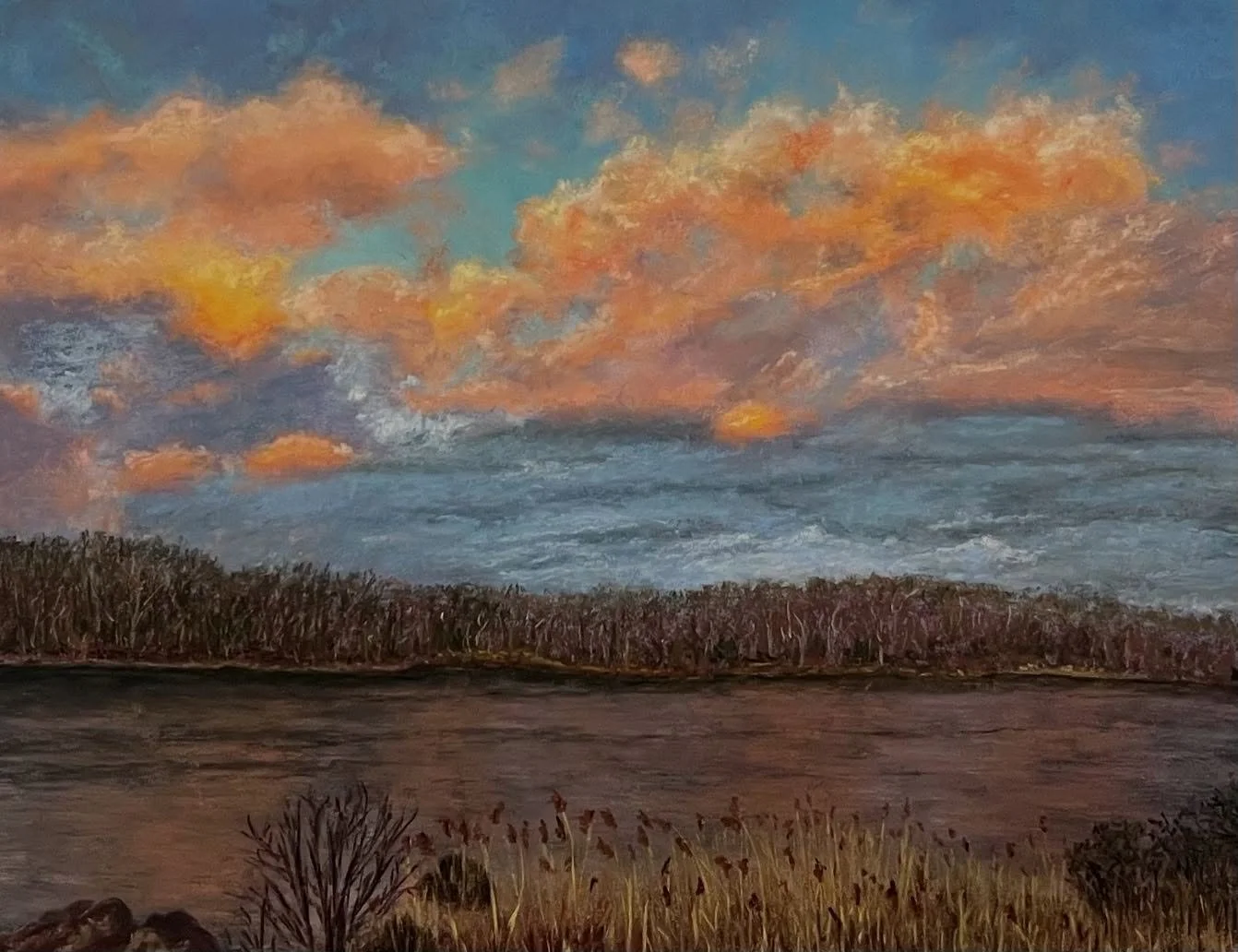 &ldquo;Peaceful Reflections&rdquo;  11x14 Pastel on UArt paper *SOLD*