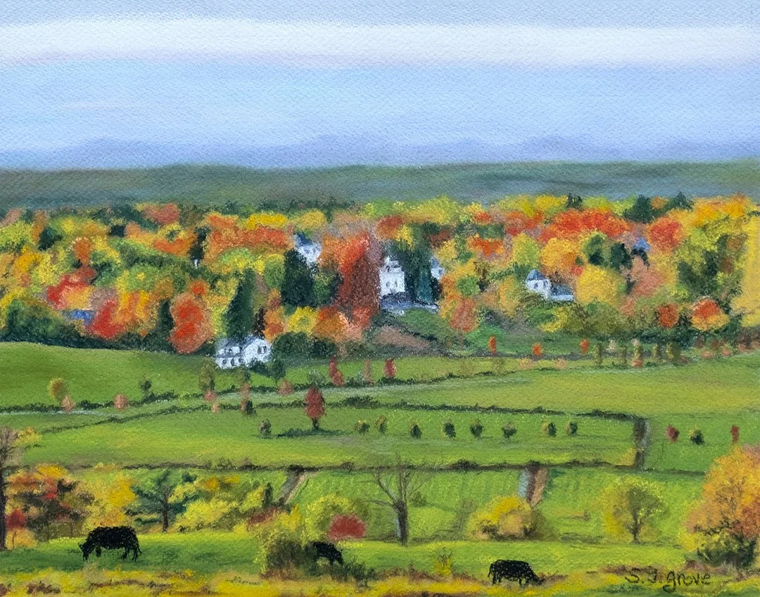 View from Gibbet Hill 
Pastel 
[NOT FOR SALE]
