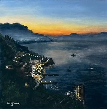 Sunrise On Amalfi
Pastel 
[NOT FOR SALE]