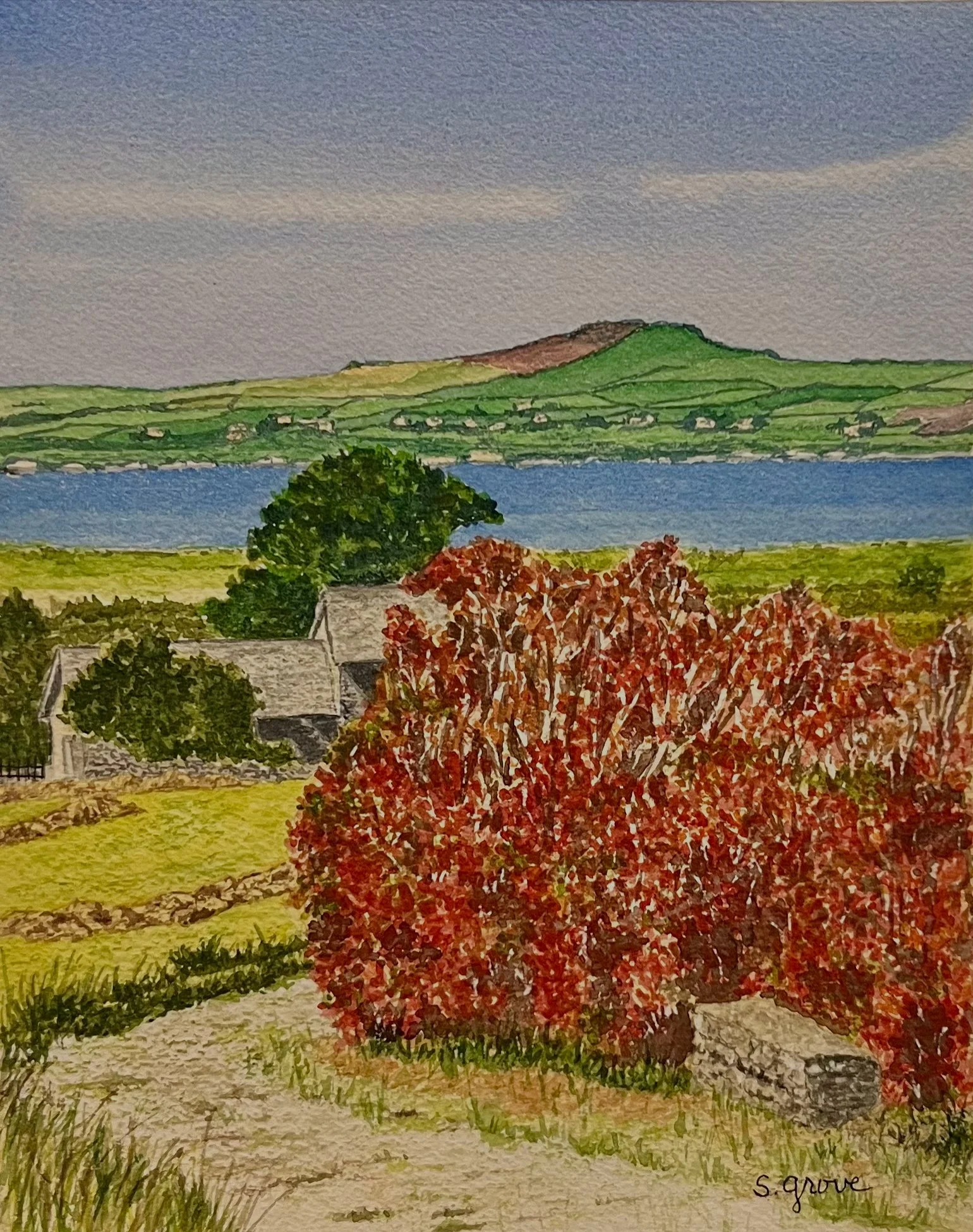 Ballynana - Dingle Penninsula
Watercolor, 8x10 Framed 
[$150]
