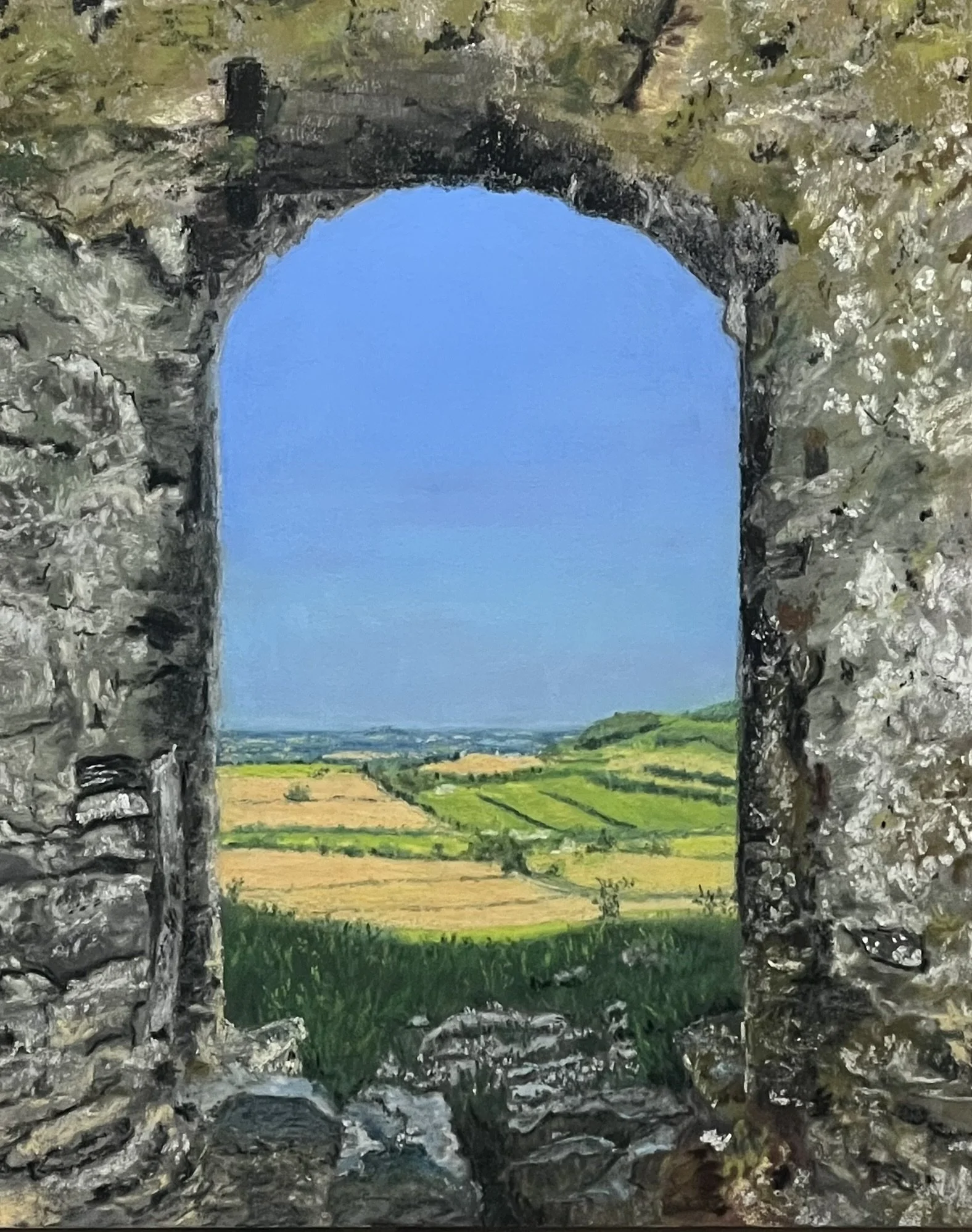 Rock of Dunamase
Pastel, 8x10 Framed 
[$325]