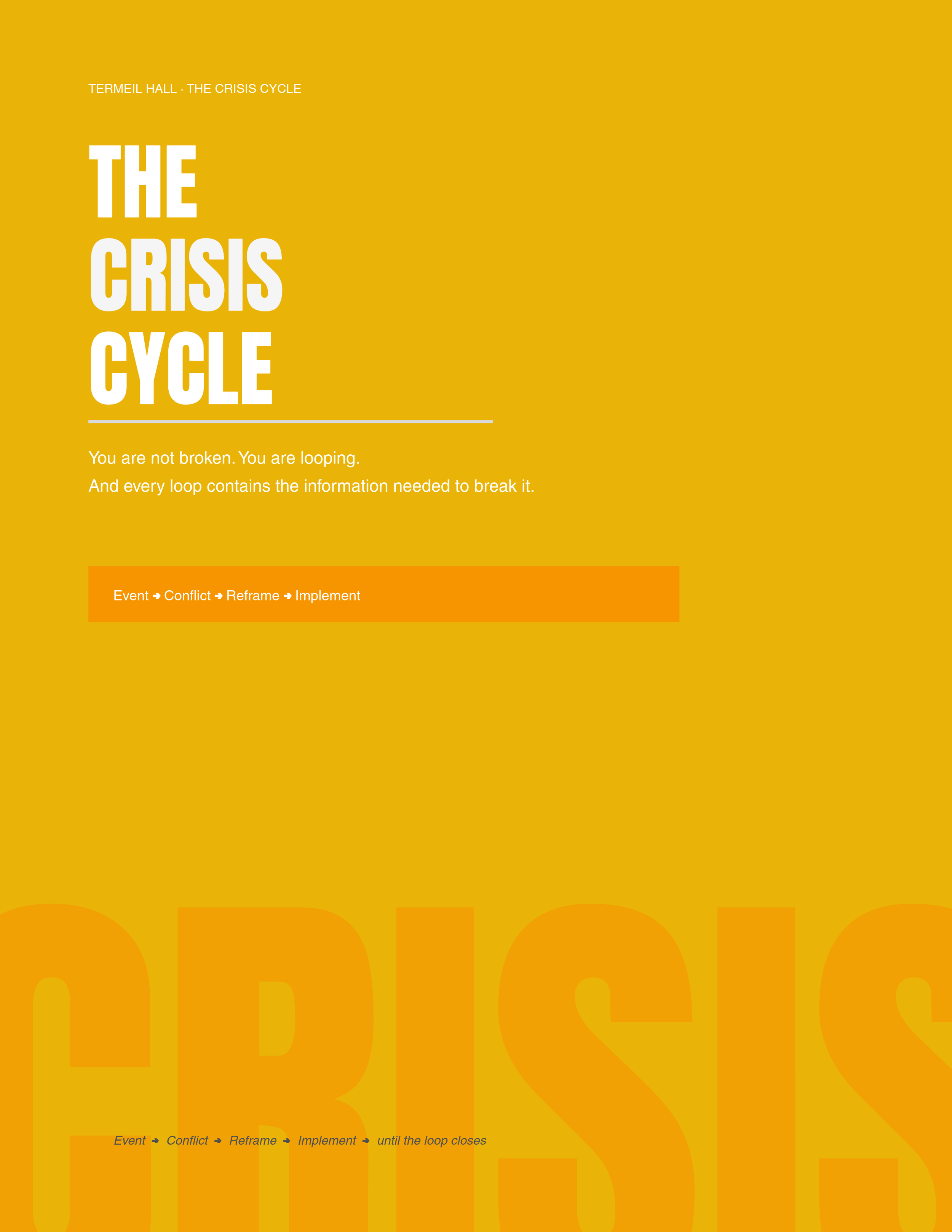 Guide for navigating career change, and personal crisis