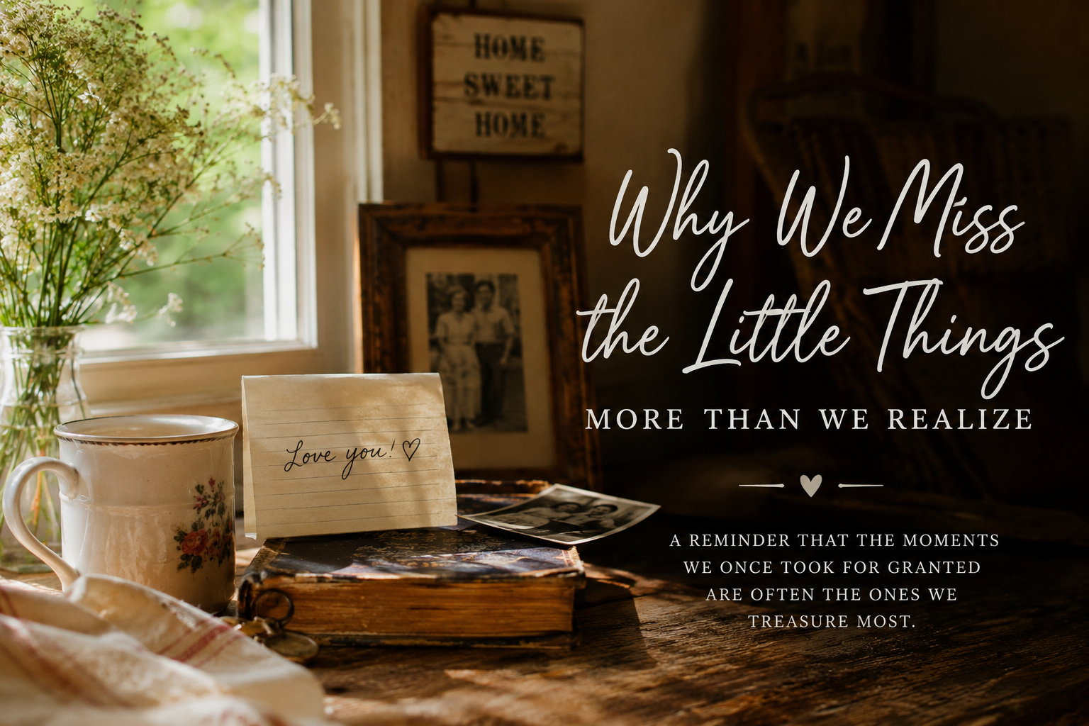 Why We Miss the Little Things More Than We Realize