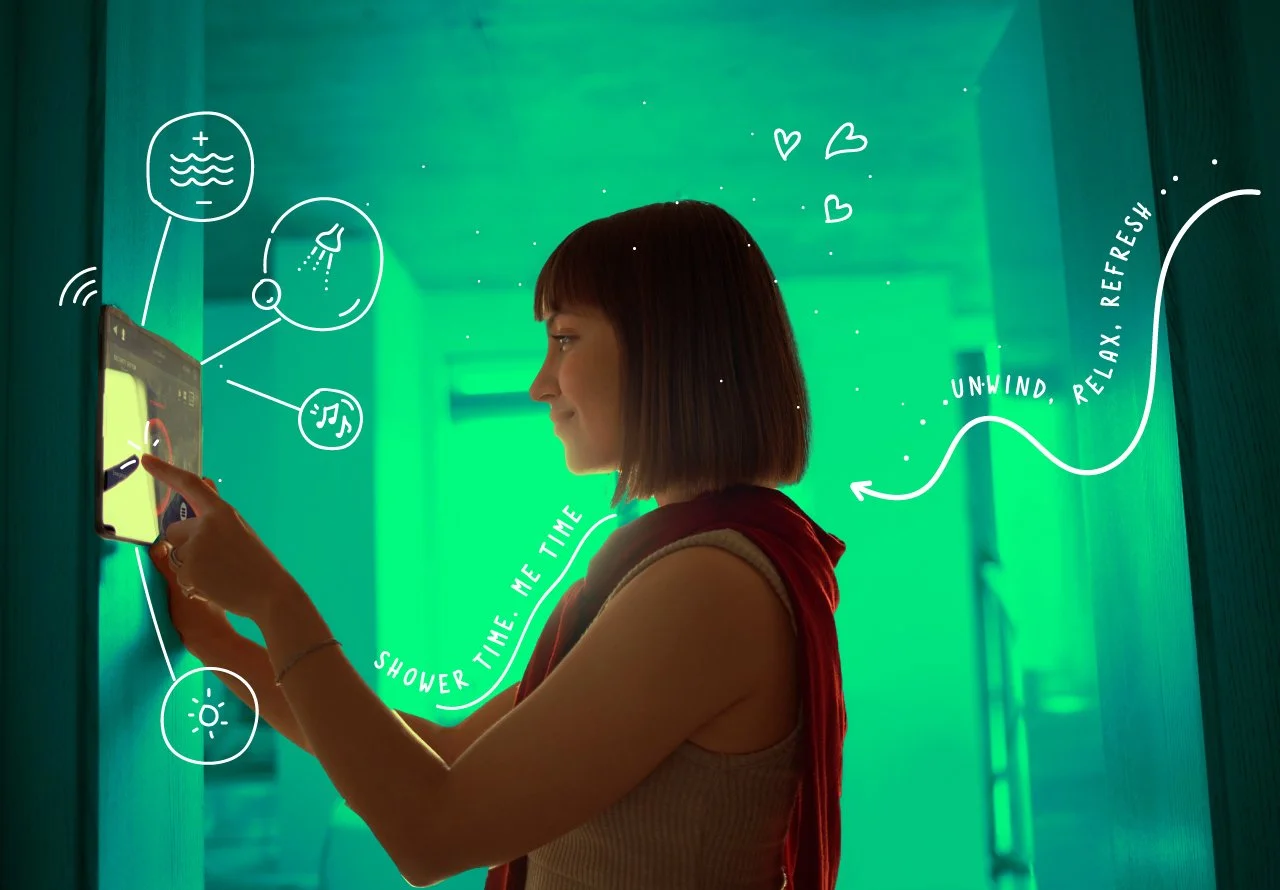 Inspire next-gen design by deeply understanding digital shower users