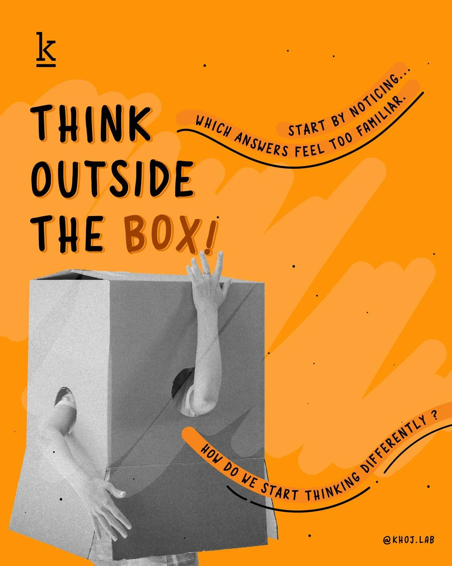 Stuck in familiar thinking loops? 🤔

Most of the time, it&rsquo;s not a creativity problem. It&rsquo;s an input problem. Same references, same routines, same outputs.

Thinking outside the box rarely comes from trying harder. It comes from looking e